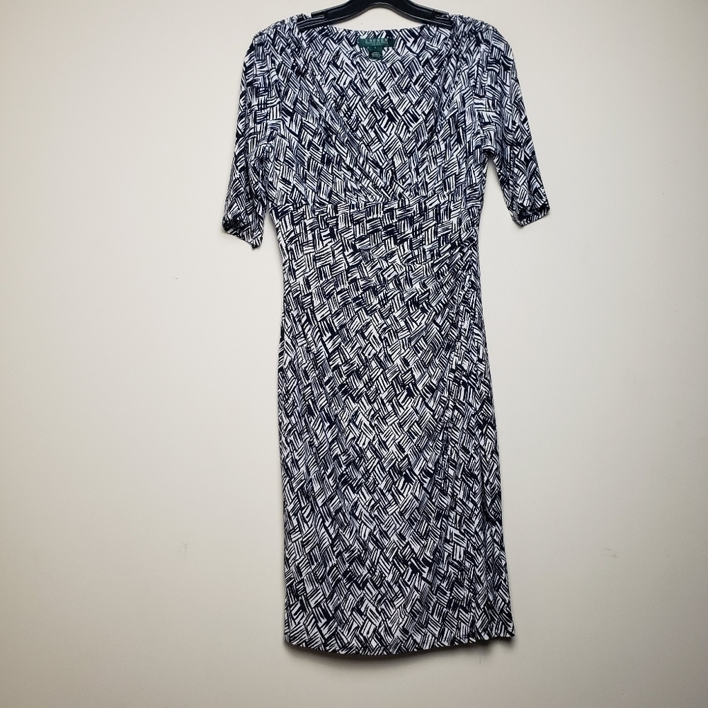 LAUREN RALPH LAUREN Printed Twist Waist Dress GMMRD